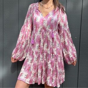 Oliphant boho babydoll style dress Sz S